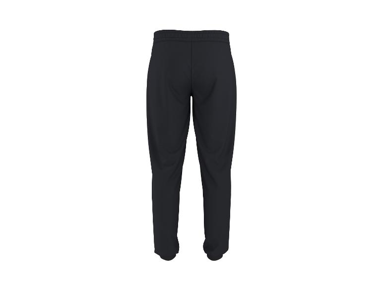 Pantalon de sport noir pour homme avec taille élastique, vue arrière.