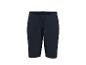 Short de sport bleu marine avec cordon de serrage ajustable.