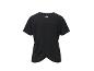 T-shirt noir pour femme, dos nu.