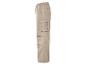 Pantalon cargo beige avec plusieurs poches.