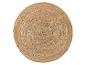 Tapis rond en jute tressée en spirale