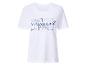 T-shirt blanc avec impression bleue et noire « MAGNIFIQUE »