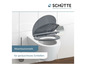 Abattant de toilette Schütte avec fermeture douce.