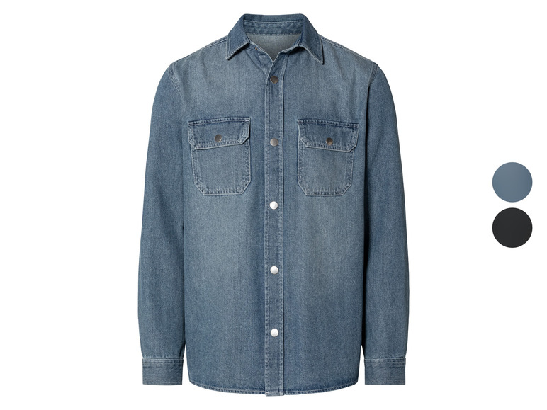 Aller en mode plein écran : LIVERGY® Chemise en jean homme - Image 1