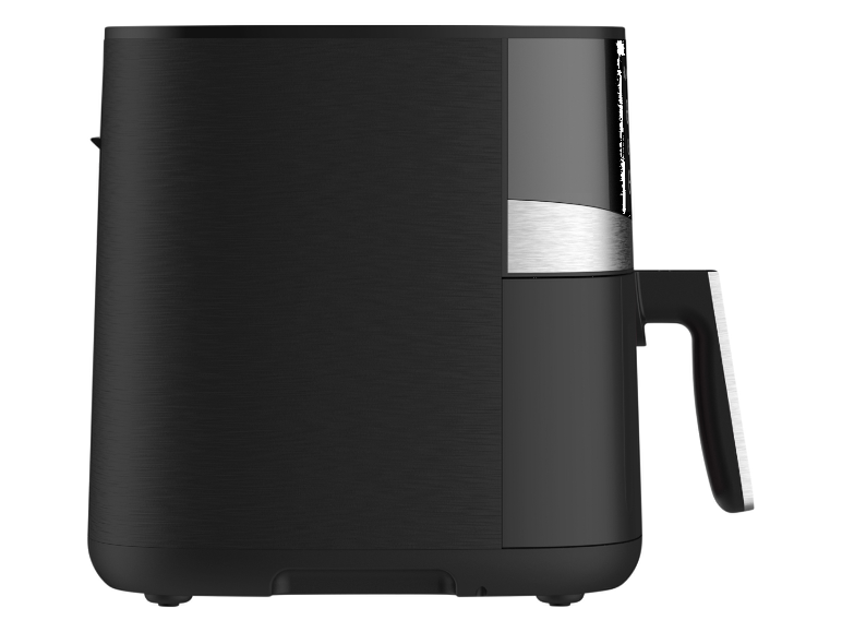 Friteuse à air noire au design élégant.