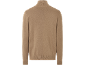 Pull col montant beige pour homme.
