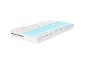 Coupe transversale d'un matelas avec mousse et ressorts.