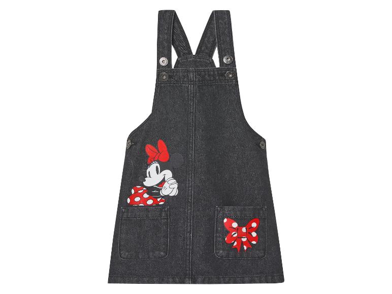 Robe salopette noire en jean, Minnie Mouse.