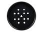 Couvercle noir perforé avec marquage ABS 1-2