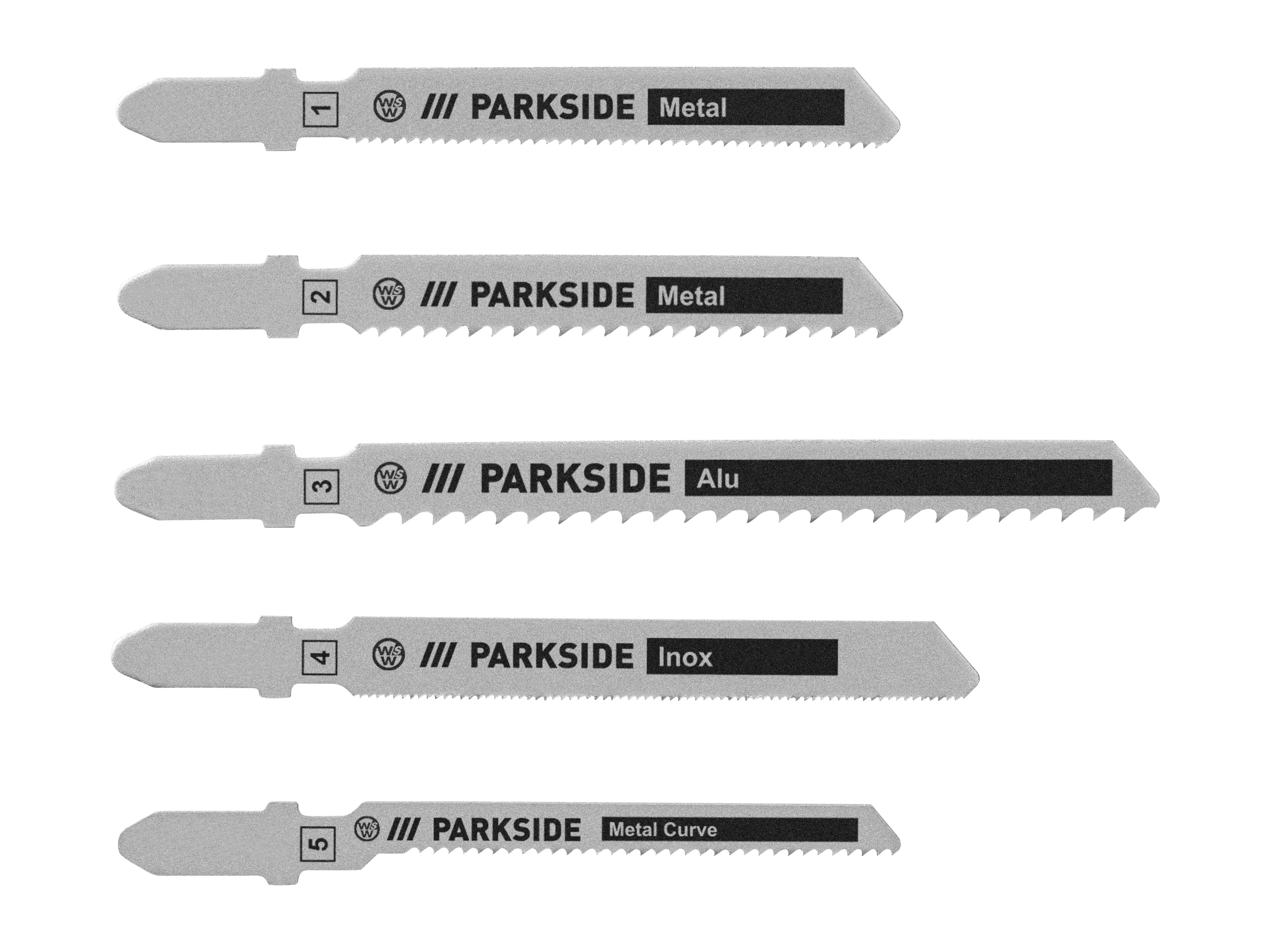 PARKSIDE® Set de lames de scies sauteuses  (métal)