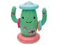 Cactus gonflable avec anneaux de jeu.