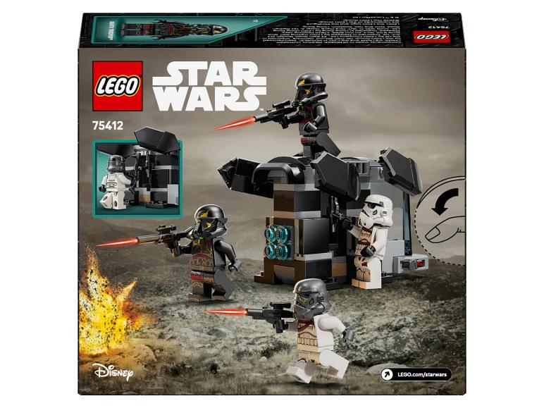 Ensemble de jouets avec figurines et construction sur le thème de la saga spatiale, numéro 75412.