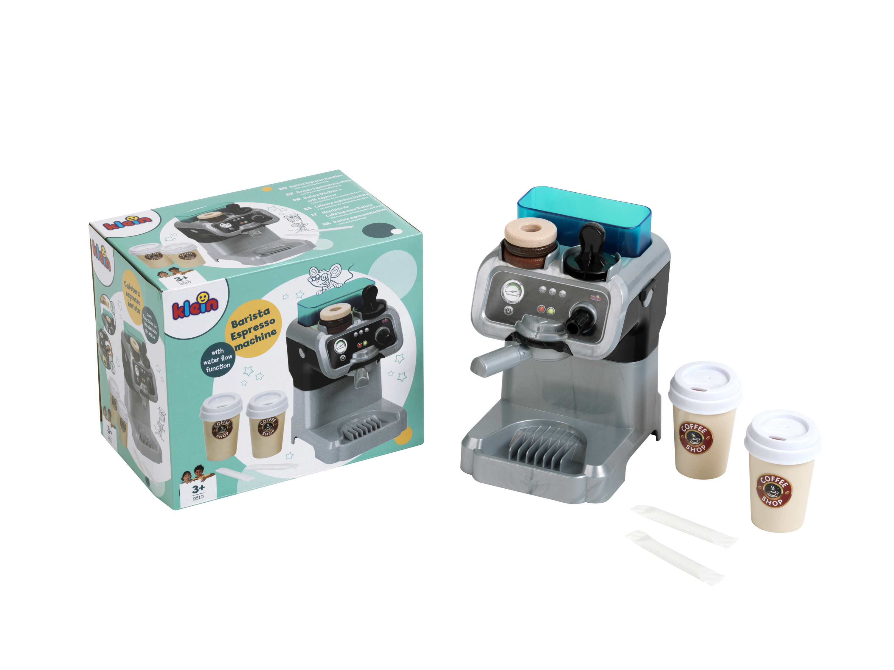 Klein Machine A Café Barista - 9510 - Avec Réservoir A Eau, Systeme D'écoulement Et Accessoires Marron - vue 4