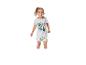 T-shirt et short pour enfant, motif tropical.