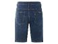 Shorts en jean bleu foncé, vue arrière.