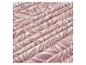 Tissu à motifs floraux, rose pâle sur fond crème.