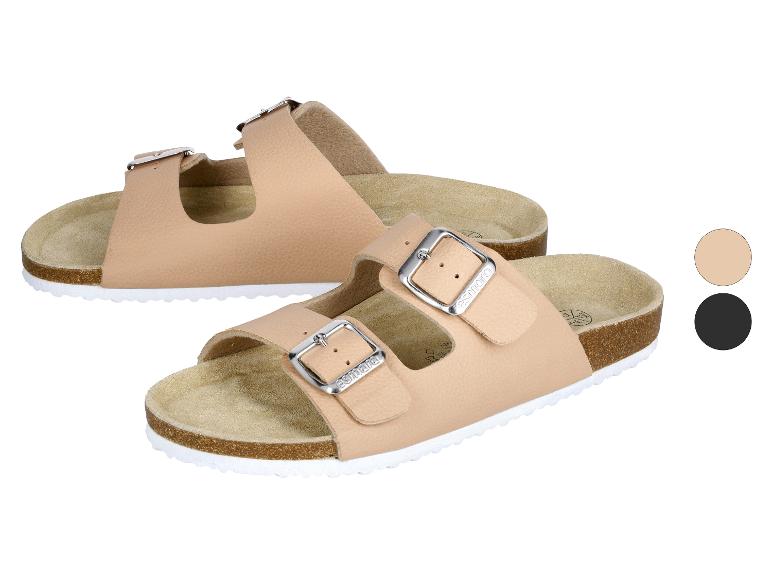 Sandales Esmara pour femmes à deux brides, options beige clair et noir