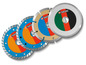 Quatre disques diamantés Parkside pour différentes applications.