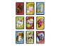 Cartes de jeu sur le thème de Minecraft avec des créatures et des chiffres.