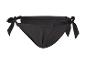 Maillot de bain noir, bas de bikini à nœuds.