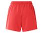 Shorts rouges unis à taille élastique.