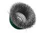 Brosse métallique circulaire, idéale pour le nettoyage et le polissage.