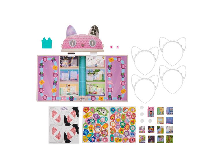 Jeu de société Gabby's Dollhouse avec oreilles de chat, autocollants et accessoires