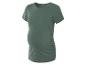 T-shirt de grossesse vert olive à manches courtes.