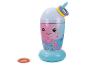 Jeu d'anneaux gonflable en forme de verre à bubble tea avec un visage souriant