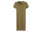 Robe t-shirt kaki unie, style minimaliste.