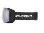 Masque de ski noir avec sangle élastique et logo blanc
