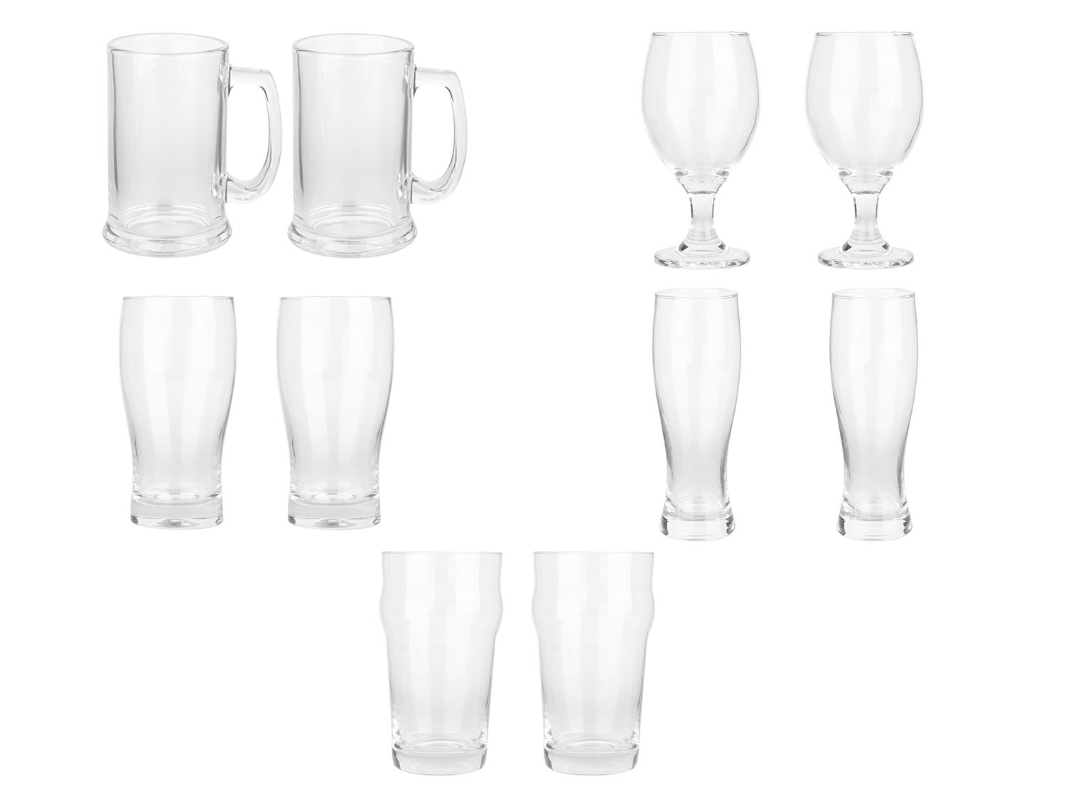 ERNESTO® Sets de 2 verres à bière
