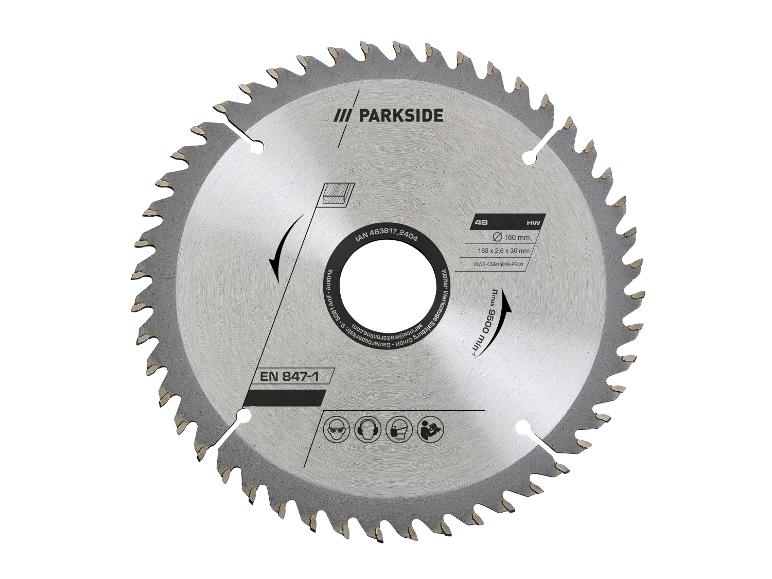 Une lame de scie circulaire Parkside avec 48 dents pour le bois.