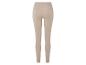 Leggings beiges taille haute.