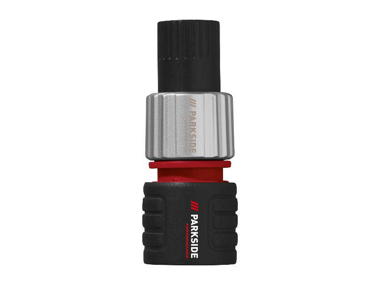 Un tournevis Parkside noir avec un anneau rouge.