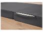 Matelas et surmatelas gris foncé avec fermeture éclair.