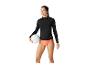 Maillot de bain et rashguard noirs, volley-ball.