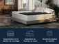Un surmatelas avec une couche supérieure noire pour une meilleure hygiène et un meilleur confort.