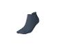 Chaussette de cheville bleue avec bord-côte