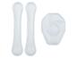 Semelles intérieures transparentes en silicone et un coussinet de talon en gel