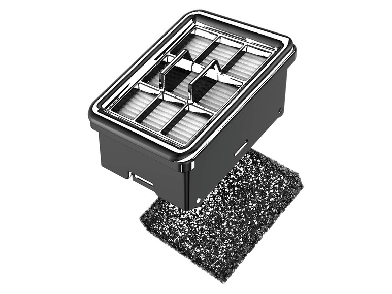 Un filtre HEPA et un filtre en mousse pour un aspirateur.