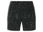Shorts à cordon noir à imprimé floral.