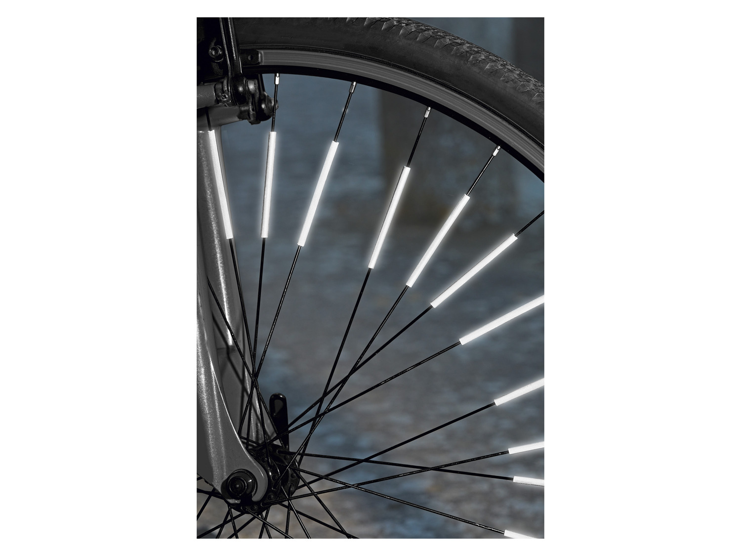 Lot de 2 reflecteurs sur rayon de vélo