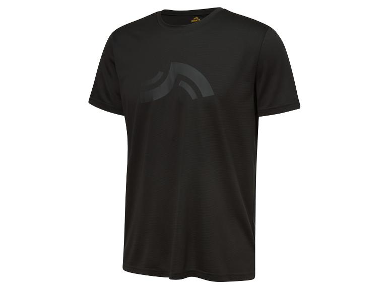 T-shirt noir Crivit à manches courtes.