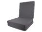 Matelas pliable gris foncé : confort et praticité.