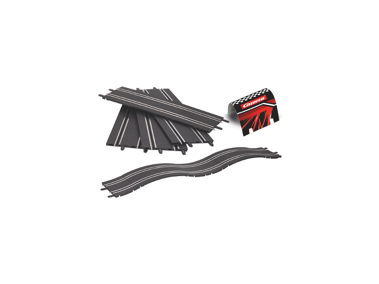 Coffret d'extension de circuit Carrera avec rails droits et courbes