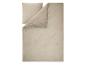 Parure de lit gaufrée beige avec housse de couette et taie d'oreiller