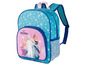Un sac à dos bleu pour enfants avec un motif Frozen.