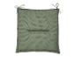 Coussin de siège vert avec attaches