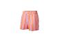 Shorts de bain rayés rose et orange.